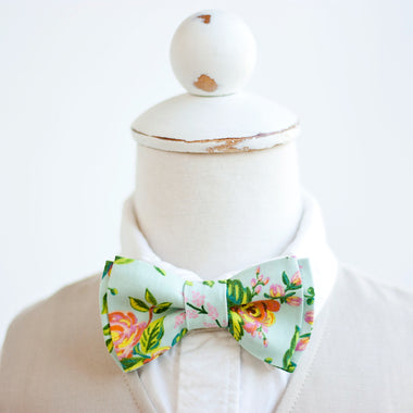 Boy's Bow Tie / Jardin De Paris Mint