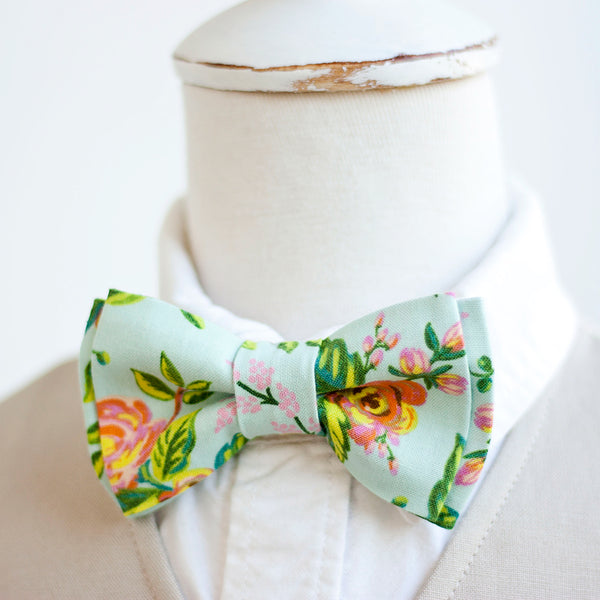 Boy's Bow Tie / Jardin De Paris Mint