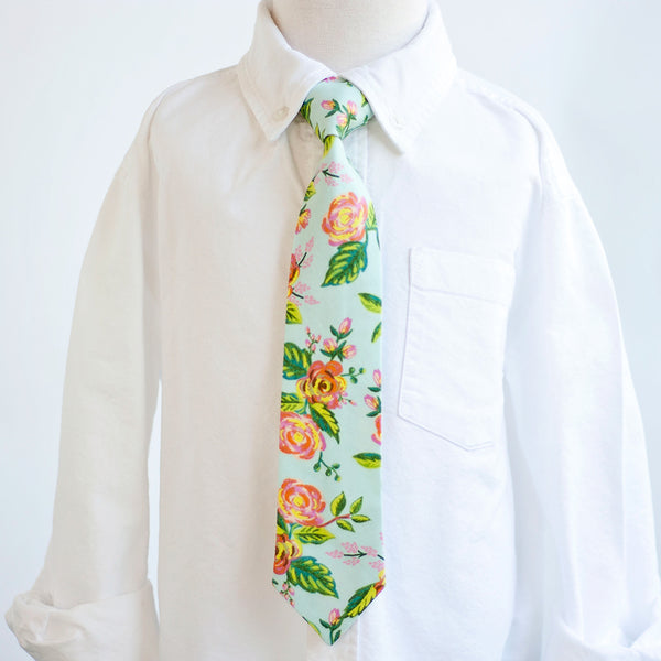 Boy's Bow Tie / Jardin De Paris Mint