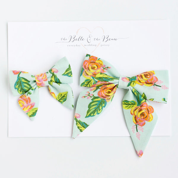 Boy's Bow Tie / Jardin De Paris Mint