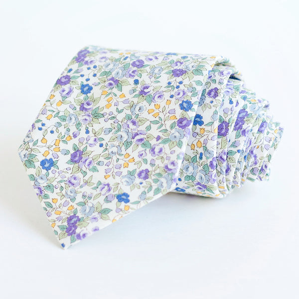 Men's Freestyle Self-Tie Bow Tie / Blossoms In Purple