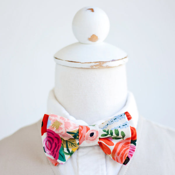 Sailor Bow Clip Or Headband / Garden Party In Cream