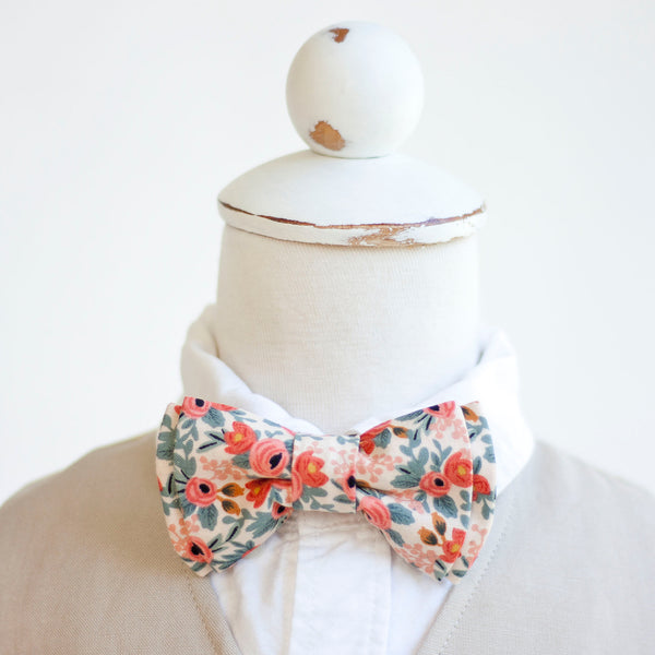 Sailor Bow Clip Or Headband / Rosa In Peach